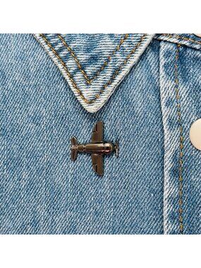 ✈️Vintage Aircraft Engine Lapel Pin Metal Airplane Brooch Aviation Enthusiast